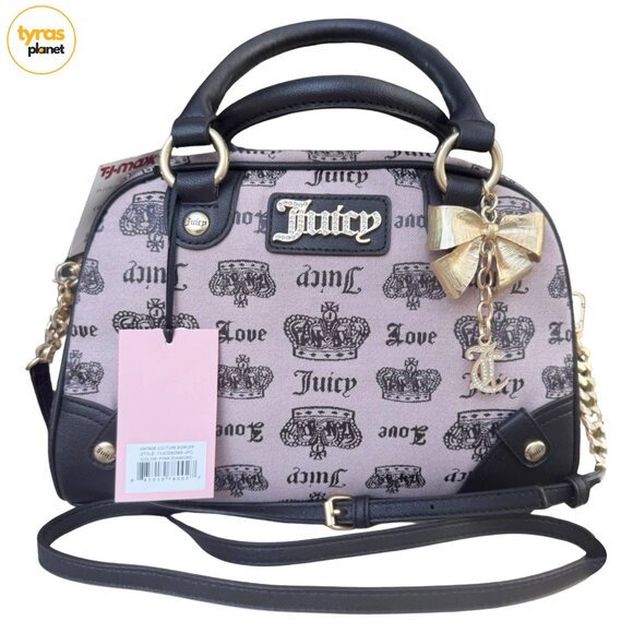 Juicy Couture Handbags - Juicy Couture Vintage Couture Bowler Bag In Pink Diamond New